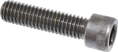 Made in USA - 3/8-16 UNC Hex Socket Drive, Socket Cap Screw - Alloy Steel, Black Oxide Finish, Fully Threaded, 1-1/2" Length Under Head - Eagle Tool & Supply