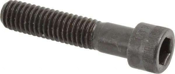 Made in USA - 3/8-16 UNC Hex Socket Drive, Socket Cap Screw - Alloy Steel, Black Oxide Finish, Partially Threaded, 1-3/4" Length Under Head - Eagle Tool & Supply