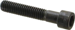 Made in USA - 3/8-16 UNC Hex Socket Drive, Socket Cap Screw - Alloy Steel, Black Oxide Finish, Partially Threaded, 2" Length Under Head - Eagle Tool & Supply