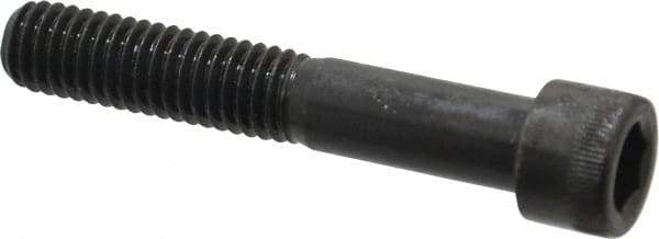 Made in USA - 3/8-16 UNC Hex Socket Drive, Socket Cap Screw - Alloy Steel, Black Oxide Finish, Partially Threaded, 2-1/4" Length Under Head - Eagle Tool & Supply