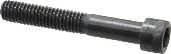 Made in USA - 3/8-16 UNC Hex Socket Drive, Socket Cap Screw - Alloy Steel, Black Oxide Finish, Partially Threaded, 2-1/2" Length Under Head - Eagle Tool & Supply