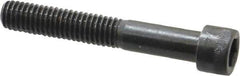 Made in USA - 3/8-16 UNC Hex Socket Drive, Socket Cap Screw - Alloy Steel, Black Oxide Finish, Partially Threaded, 2-1/2" Length Under Head - Eagle Tool & Supply