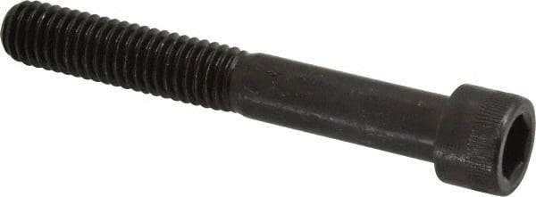 Made in USA - 3/8-16 UNC Hex Socket Drive, Socket Cap Screw - Alloy Steel, Black Oxide Finish, Partially Threaded, 2-3/4" Length Under Head - Eagle Tool & Supply