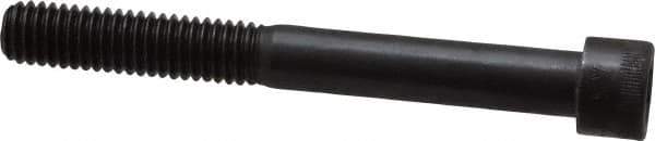 Made in USA - 3/8-16 UNC Hex Socket Drive, Socket Cap Screw - Alloy Steel, Black Oxide Finish, Partially Threaded, 3-1/4" Length Under Head - Eagle Tool & Supply