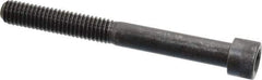 Made in USA - 3/8-16 UNC Hex Socket Drive, Socket Cap Screw - Alloy Steel, Black Oxide Finish, Partially Threaded, 3-1/2" Length Under Head - Eagle Tool & Supply