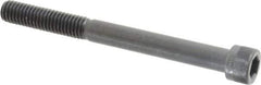 Made in USA - 3/8-16 UNC Hex Socket Drive, Socket Cap Screw - Alloy Steel, Black Oxide Finish, Partially Threaded, 4" Length Under Head - Eagle Tool & Supply