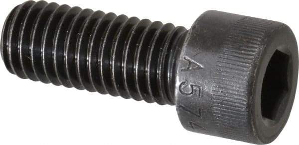 Made in USA - 1/2-13 UNC Hex Socket Drive, Socket Cap Screw - Alloy Steel, Black Oxide Finish, Fully Threaded, 1-1/4" Length Under Head - Eagle Tool & Supply