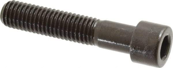 Made in USA - 1/2-13 UNC Hex Socket Drive, Socket Cap Screw - Alloy Steel, Black Oxide Finish, Partially Threaded, 2-1/2" Length Under Head - Eagle Tool & Supply