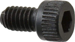 Made in USA - #6-40 UNF Hex Socket Drive, Socket Cap Screw - Alloy Steel, Black Oxide Finish, Fully Threaded, 1/4" Length Under Head - Eagle Tool & Supply