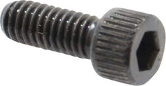 Made in USA - #6-40 UNF Hex Socket Drive, Socket Cap Screw - Alloy Steel, Black Oxide Finish, Fully Threaded, 3/8" Length Under Head - Eagle Tool & Supply