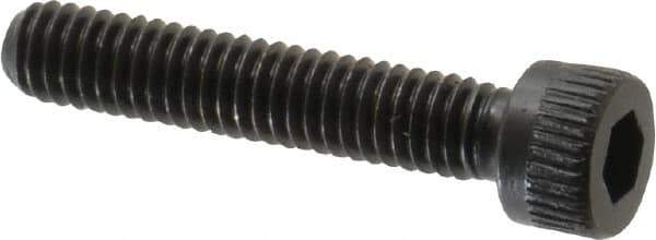 Made in USA - #6-40 UNF Hex Socket Drive, Socket Cap Screw - Alloy Steel, Black Oxide Finish, Fully Threaded, 3/4" Length Under Head - Eagle Tool & Supply
