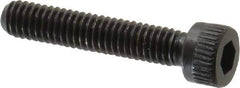 Made in USA - #6-40 UNF Hex Socket Drive, Socket Cap Screw - Alloy Steel, Black Oxide Finish, Fully Threaded, 3/4" Length Under Head - Eagle Tool & Supply
