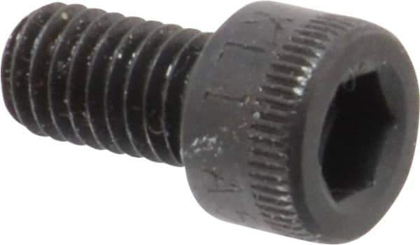 Made in USA - #10-32 UNF Hex Socket Drive, Socket Cap Screw - Alloy Steel, Black Oxide Finish, Fully Threaded, 3/8" Length Under Head - Eagle Tool & Supply