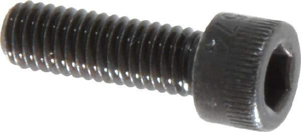 Made in USA - #10-32 UNF Hex Socket Drive, Socket Cap Screw - Alloy Steel, Black Oxide Finish, Fully Threaded, 5/8" Length Under Head - Eagle Tool & Supply