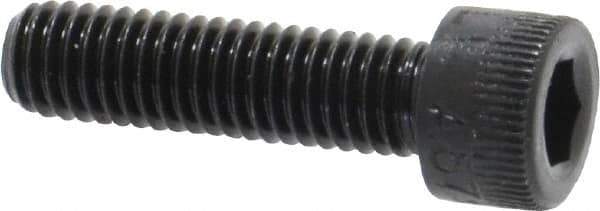 Made in USA - #10-32 UNF Hex Socket Drive, Socket Cap Screw - Alloy Steel, Black Oxide Finish, Fully Threaded, 3/4" Length Under Head - Eagle Tool & Supply