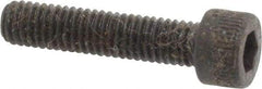 Made in USA - #10-32 UNF Hex Socket Drive, Socket Cap Screw - Alloy Steel, Black Oxide Finish, Fully Threaded, 7/8" Length Under Head - Eagle Tool & Supply