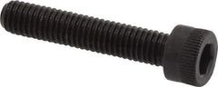 Made in USA - #10-32 UNF Hex Socket Drive, Socket Cap Screw - Alloy Steel, Black Oxide Finish, Fully Threaded, 1" Length Under Head - Eagle Tool & Supply