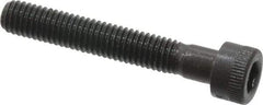 Made in USA - #10-32 UNF Hex Socket Drive, Socket Cap Screw - Alloy Steel, Black Oxide Finish, Fully Threaded, 1-1/4" Length Under Head - Eagle Tool & Supply