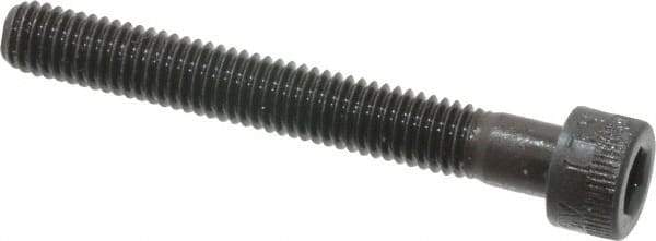 Made in USA - #10-32 UNF Hex Socket Drive, Socket Cap Screw - Alloy Steel, Black Oxide Finish, Partially Threaded, 1-1/2" Length Under Head - Eagle Tool & Supply