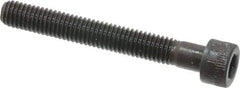 Made in USA - #10-32 UNF Hex Socket Drive, Socket Cap Screw - Alloy Steel, Black Oxide Finish, Partially Threaded, 1-1/2" Length Under Head - Eagle Tool & Supply