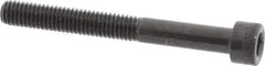 Made in USA - #10-32 UNF Hex Socket Drive, Socket Cap Screw - Alloy Steel, Black Oxide Finish, Partially Threaded, 1-3/4" Length Under Head - Eagle Tool & Supply