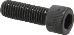 Made in USA - 1/4-28 UNF Hex Socket Drive, Socket Cap Screw - Alloy Steel, Black Oxide Finish, Fully Threaded, 3/4" Length Under Head - Eagle Tool & Supply