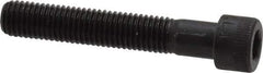 Made in USA - 1/4-28 UNF Hex Socket Drive, Socket Cap Screw - Alloy Steel, Black Oxide Finish, Partially Threaded, 1-1/2" Length Under Head - Eagle Tool & Supply