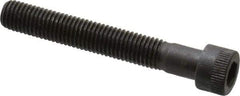 Made in USA - 1/4-28 UNF Hex Socket Drive, Socket Cap Screw - Alloy Steel, Black Oxide Finish, Partially Threaded, 1-3/4" Length Under Head - Eagle Tool & Supply