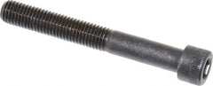 Made in USA - 1/4-28 UNF Hex Socket Drive, Socket Cap Screw - Alloy Steel, Black Oxide Finish, Partially Threaded, 2" Length Under Head - Eagle Tool & Supply
