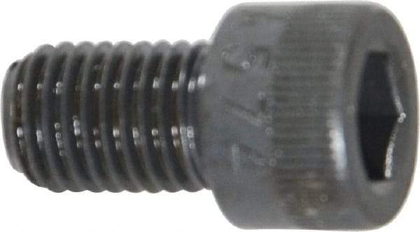 Made in USA - 5/16-24 UNF Hex Socket Drive, Socket Cap Screw - Alloy Steel, Black Oxide Finish, Fully Threaded, 1/2" Length Under Head - Eagle Tool & Supply