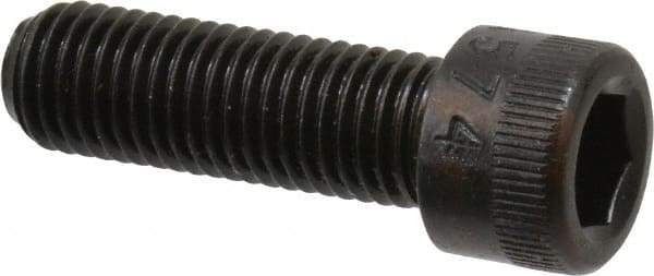 Made in USA - 5/16-24 UNF Hex Socket Drive, Socket Cap Screw - Alloy Steel, Black Oxide Finish, Fully Threaded, 1" Length Under Head - Eagle Tool & Supply