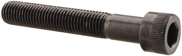 Made in USA - 5/16-24 UNF Hex Socket Drive, Socket Cap Screw - Alloy Steel, Black Oxide Finish, Partially Threaded, 2" Length Under Head - Eagle Tool & Supply