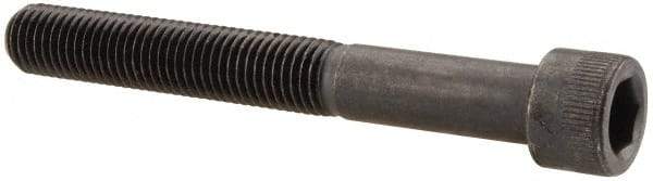 Made in USA - 5/16-24 UNF Hex Socket Drive, Socket Cap Screw - Alloy Steel, Black Oxide Finish, Partially Threaded, 2-1/2" Length Under Head - Eagle Tool & Supply