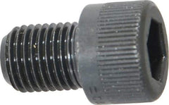 Made in USA - 3/8-24 UNF Hex Socket Drive, Socket Cap Screw - Alloy Steel, Black Oxide Finish, Fully Threaded, 1/2" Length Under Head - Eagle Tool & Supply