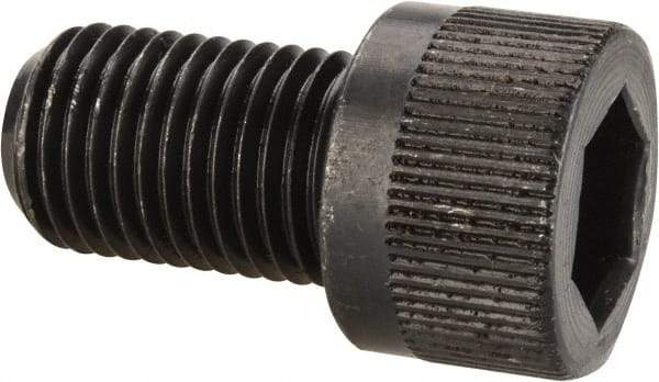 Made in USA - 3/8-24 UNF Hex Socket Drive, Socket Cap Screw - Alloy Steel, Black Oxide Finish, Fully Threaded, 5/8" Length Under Head - Eagle Tool & Supply