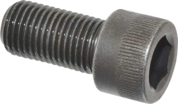 Made in USA - 3/8-24 UNF Hex Socket Drive, Socket Cap Screw - Alloy Steel, Black Oxide Finish, Fully Threaded, 3/4" Length Under Head - Eagle Tool & Supply