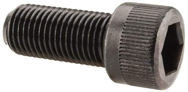 Made in USA - 3/8-24 UNF Hex Socket Drive, Socket Cap Screw - Alloy Steel, Black Oxide Finish, Fully Threaded, 7/8" Length Under Head - Eagle Tool & Supply