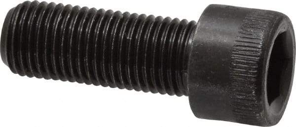 Made in USA - 3/8-24 UNF Hex Socket Drive, Socket Cap Screw - Alloy Steel, Black Oxide Finish, Fully Threaded, 1" Length Under Head - Eagle Tool & Supply
