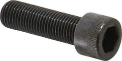 Made in USA - 3/8-24 UNF Hex Socket Drive, Socket Cap Screw - Alloy Steel, Black Oxide Finish, Fully Threaded, 1-1/4" Length Under Head - Eagle Tool & Supply