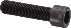 Made in USA - 3/8-24 UNF Hex Socket Drive, Socket Cap Screw - Alloy Steel, Black Oxide Finish, Fully Threaded, 1-1/2" Length Under Head - Eagle Tool & Supply