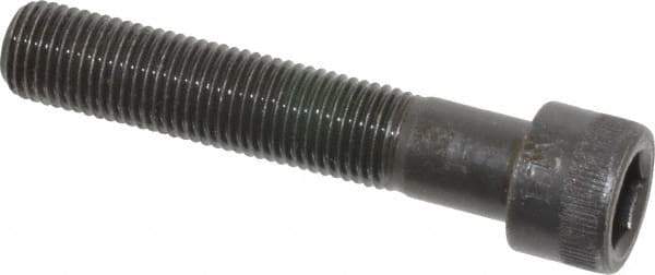 Made in USA - 3/8-24 UNF Hex Socket Drive, Socket Cap Screw - Alloy Steel, Black Oxide Finish, Partially Threaded, 2" Length Under Head - Eagle Tool & Supply