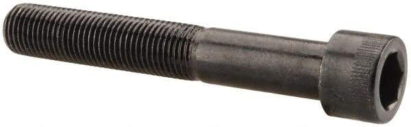 Made in USA - 3/8-24 UNF Hex Socket Drive, Socket Cap Screw - Alloy Steel, Black Oxide Finish, Partially Threaded, 2-1/2" Length Under Head - Eagle Tool & Supply