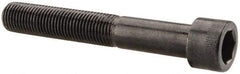Made in USA - 3/8-24 UNF Hex Socket Drive, Socket Cap Screw - Alloy Steel, Black Oxide Finish, Partially Threaded, 2-1/2" Length Under Head - Eagle Tool & Supply