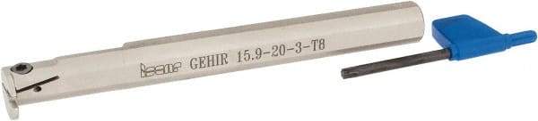 Iscar - GEHI, Right Hand, 0.095 to 1/8" Groove Width, Indexable Grooving Tool Holder - GEMI.., GEPI.. Insert Compatibility, 6" OAL, Through Coolant - Eagle Tool & Supply