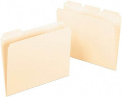 Pendaflex - 8-1/2 x 11", Letter Size, Manila, File Folders with Top Tab - 11 Point Stock, 1/3 Tab Cut Location - Eagle Tool & Supply