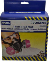 North - Series 7700, Size S Half Mask Respirator - 2-Point Suspension, Threaded Connection - Eagle Tool & Supply