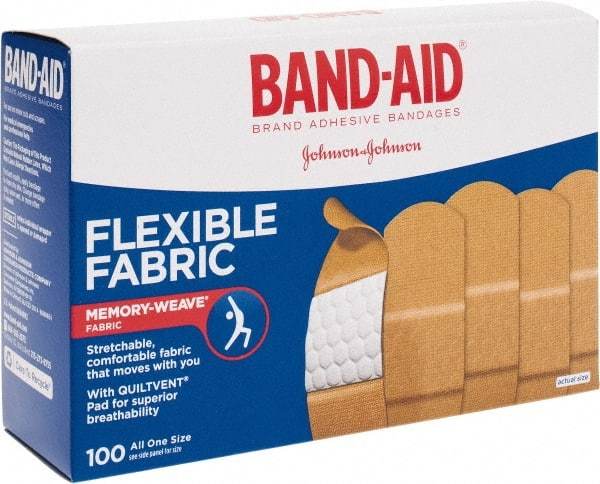 Johnson & Johnson - 3" Long x 1" Wide, General Purpose Self-Adhesive Bandage - Woven Fabric Bandage - Eagle Tool & Supply