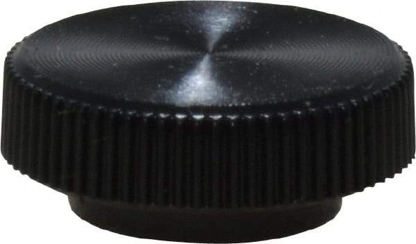 Made in USA - Knurled Plastic Thumb Screw - 5/8" OAL, 5/8" Head Diam x 1/4" Head Height - Eagle Tool & Supply