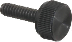 Made in USA - #6-32 Knurled Shoulder Steel Thumb Screw - 1/2" OAL, 3/8" Head Diam - Eagle Tool & Supply