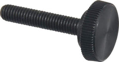Made in USA - #10-32 Knurled Shoulder Steel Thumb Screw - 1" OAL, 5/8" Head Diam - Eagle Tool & Supply